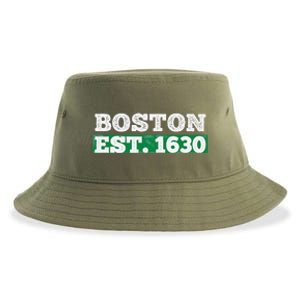 Boston Distressed Est. 1630 Sustainable Bucket Hat