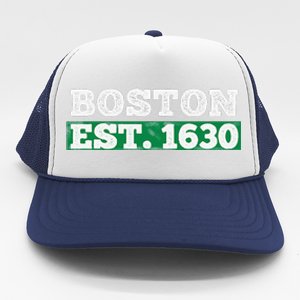 Boston Distressed Est. 1630 Trucker Hat