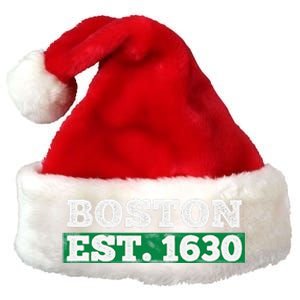 Boston Distressed Est. 1630 Premium Christmas Santa Hat