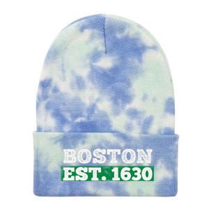 Boston Distressed Est. 1630 Tie Dye 12in Knit Beanie