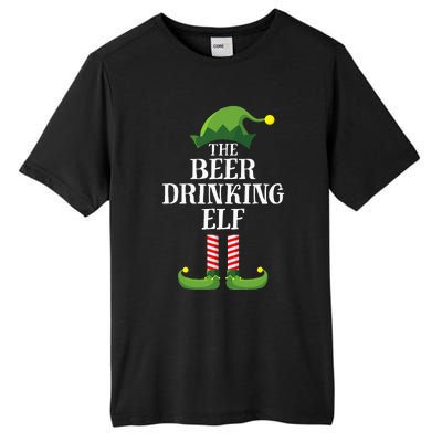 Beer Drinking Elf Matching Family Group Christmas Party Pj Tall Fusion ChromaSoft Performance T-Shirt