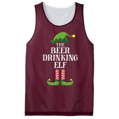 Beer Drinking Elf Matching Family Group Christmas Party Pj Mesh Reversible Basketball Jersey Tank