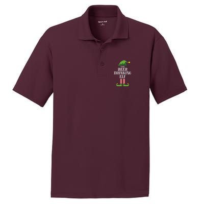 Beer Drinking Elf Matching Family Group Christmas Party Pj PosiCharge RacerMesh Polo