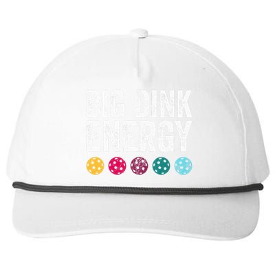 Big Dink Energy Dinking Pickle Ball Snapback Five-Panel Rope Hat