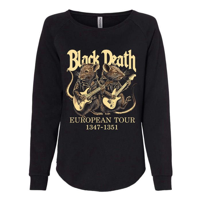 Black Death European Ren Faire Medieval History Goth Womens California Wash Sweatshirt