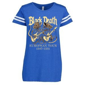 Black Death European Ren Faire Medieval History Goth Enza Ladies Jersey Football T-Shirt