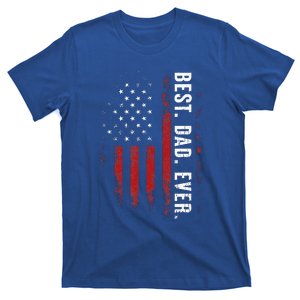 Best Dad Ever Us American Flag T-Shirt