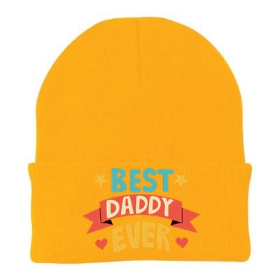 Best Daddy Ever Cute Fathers Day Gift Knit Cap Winter Beanie