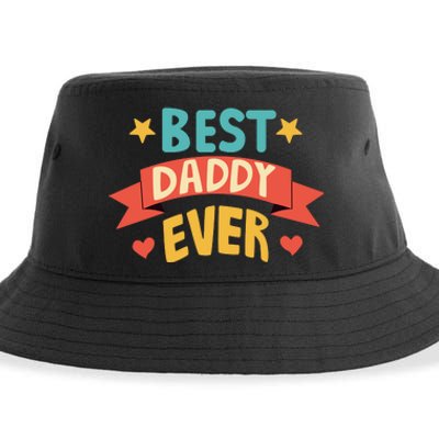 Best Daddy Ever Cute Fathers Day Gift Sustainable Bucket Hat