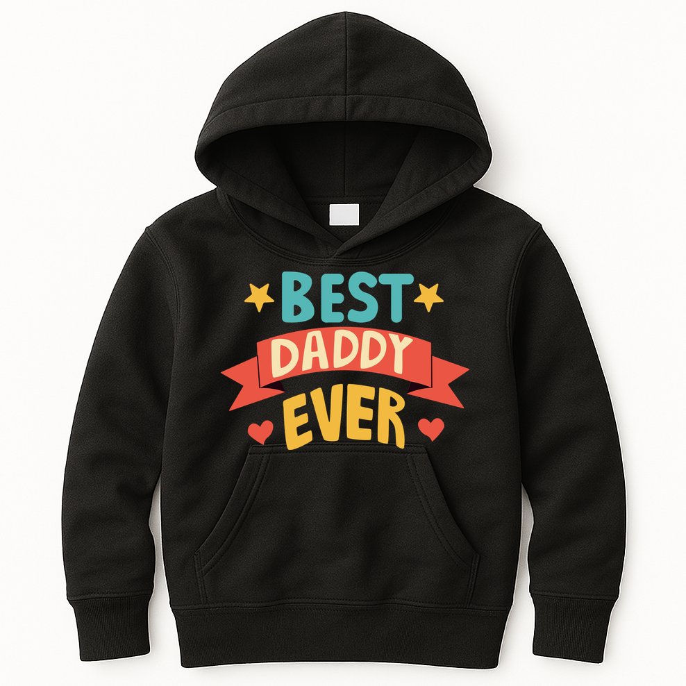 Best Daddy Ever Cute Fathers Day Gift Kids Hoodie