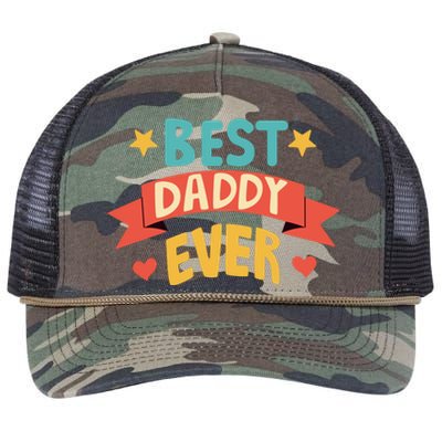 Best Daddy Ever Cute Fathers Day Gift Retro Rope Trucker Hat Cap