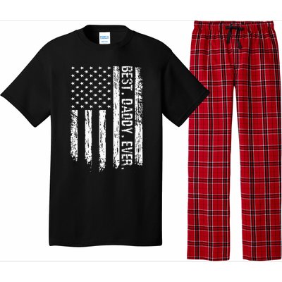 Best Daddy Ever Flag Best Dad Ever American Flag Pajama Set