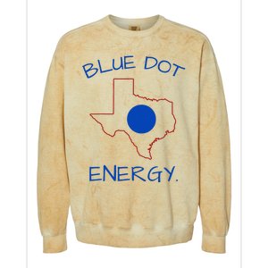 Blue Dot Energy Democrat Texas Vote Blue 2024 Colorblast Crewneck Sweatshirt