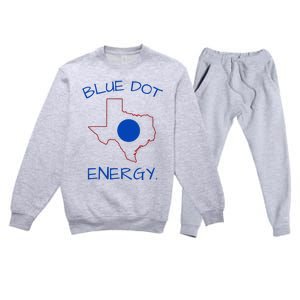 Blue Dot Energy Democrat Texas Vote Blue 2024 Premium Crewneck Sweatsuit Set