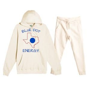 Blue Dot Energy Democrat Texas Vote Blue 2024 Premium Hooded Sweatsuit Set