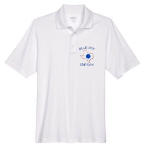 Blue Dot Energy Democrat Texas Vote Blue 2024 Men's Origin Performance Pique Polo