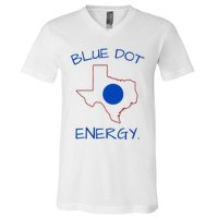 Blue Dot Energy Democrat Texas Vote Blue 2024 V-Neck T-Shirt