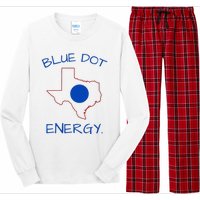 Blue Dot Energy Democrat Texas Vote Blue 2024 Long Sleeve Pajama Set