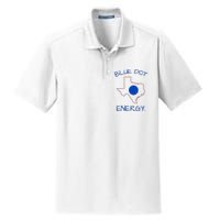 Blue Dot Energy Democrat Texas Vote Blue 2024 Dry Zone Grid Polo