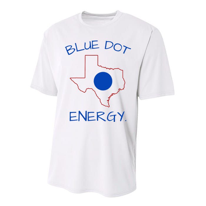 Blue Dot Energy Democrat Texas Vote Blue 2024 Performance Sprint T-Shirt