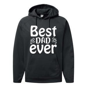 Best Dad Ever Performance Fleece Hoodie