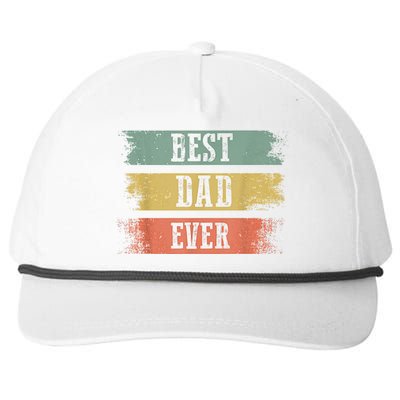 Best Dad Ever Gift For Funny Fathers Day Snapback Five-Panel Rope Hat