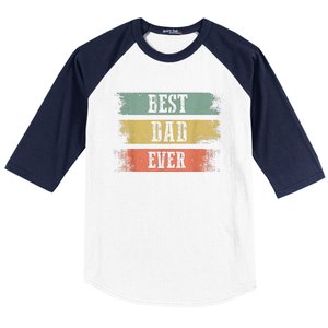 Best Dad Ever Gift For Funny Fathers Day Baseball Sleeve Shirt