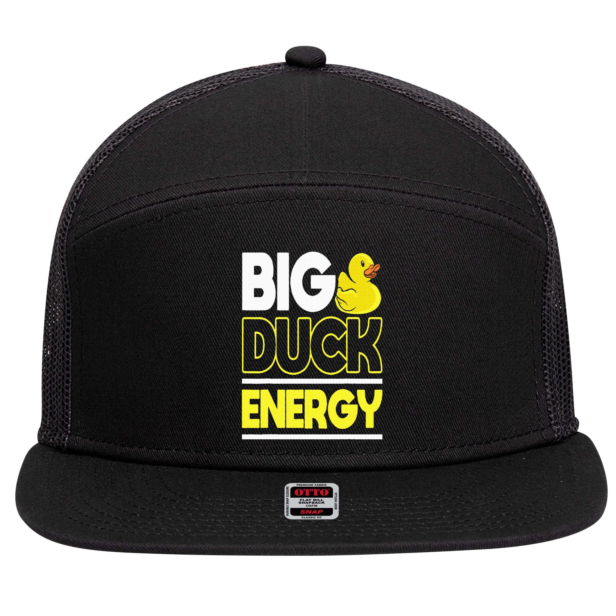 Big Duck Energy Rubber Duck 7 Panel Mesh Trucker Snapback Hat