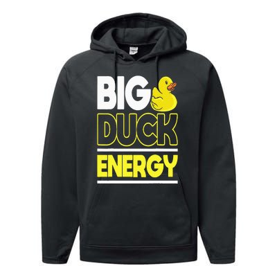 Big Duck Energy Rubber Duck Performance Fleece Hoodie