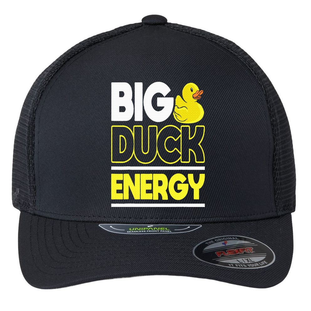 Big Duck Energy Rubber Duck Flexfit Unipanel Trucker Cap