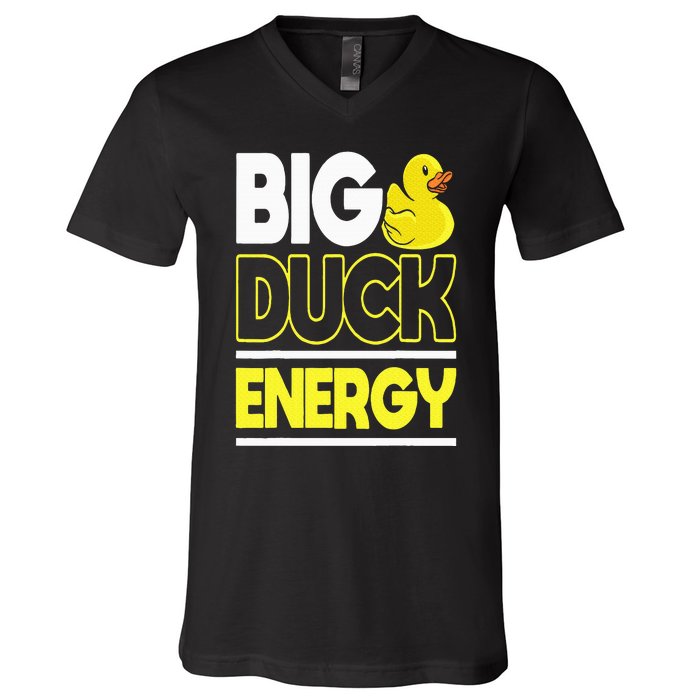 Big Duck Energy Rubber Duck V-Neck T-Shirt