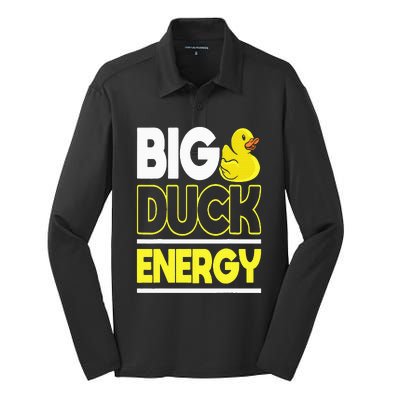 Big Duck Energy Rubber Duck Silk Touch Performance Long Sleeve Polo