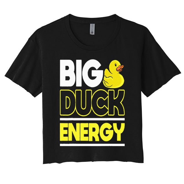 Big Duck Energy Rubber Duck Women's Crop Top Tee