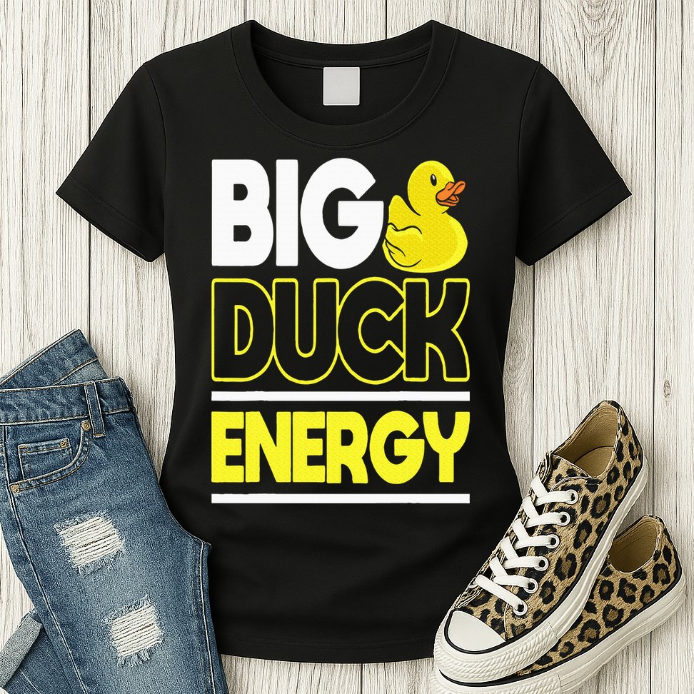 Big Duck Energy Rubber Duck Womens T-Shirt