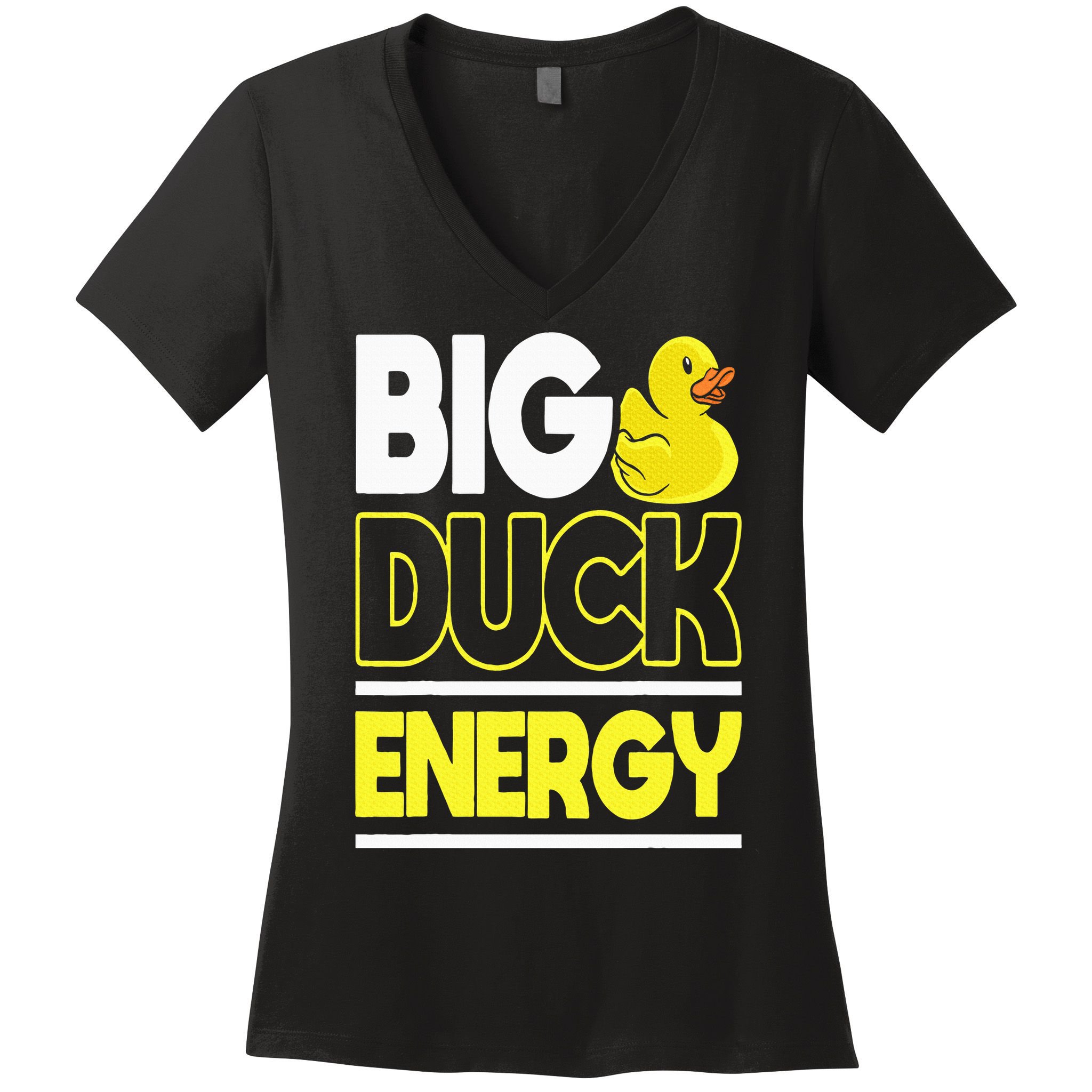 Big Duck Energy Rubber Duck Women's V-Neck T-Shirt
