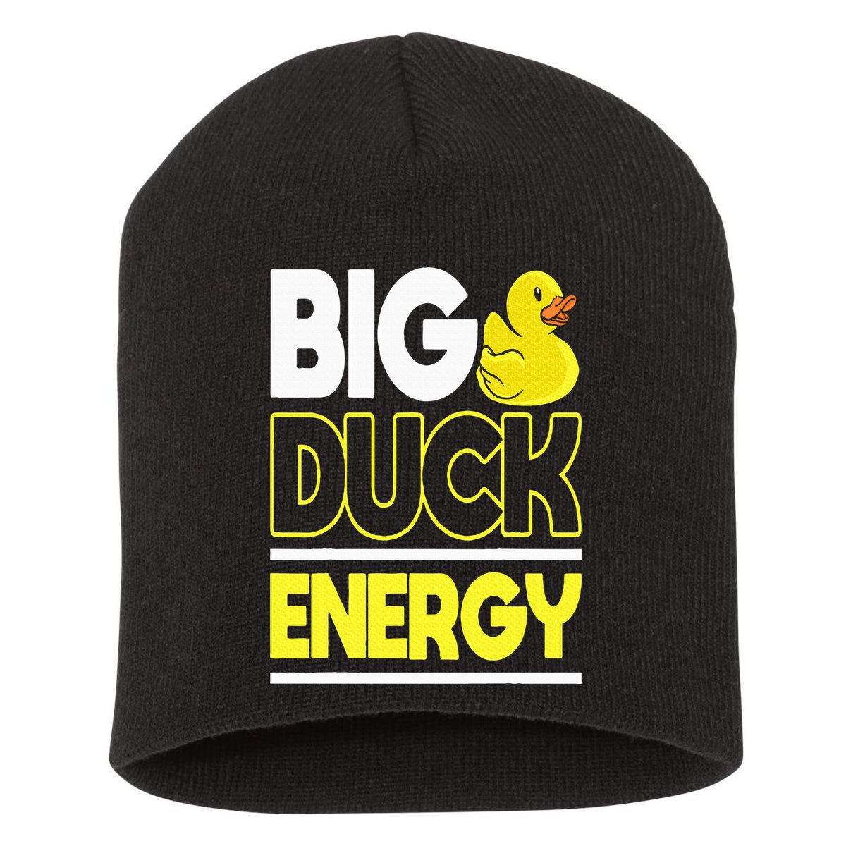 Big Duck Energy Rubber Duck Short Acrylic Beanie