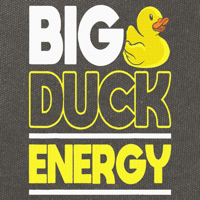Big Duck Energy Rubber Duck Cotton Canvas Backpack