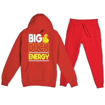 Big Duck Energy Rubber Duck Premium Hooded Sweatsuit Set