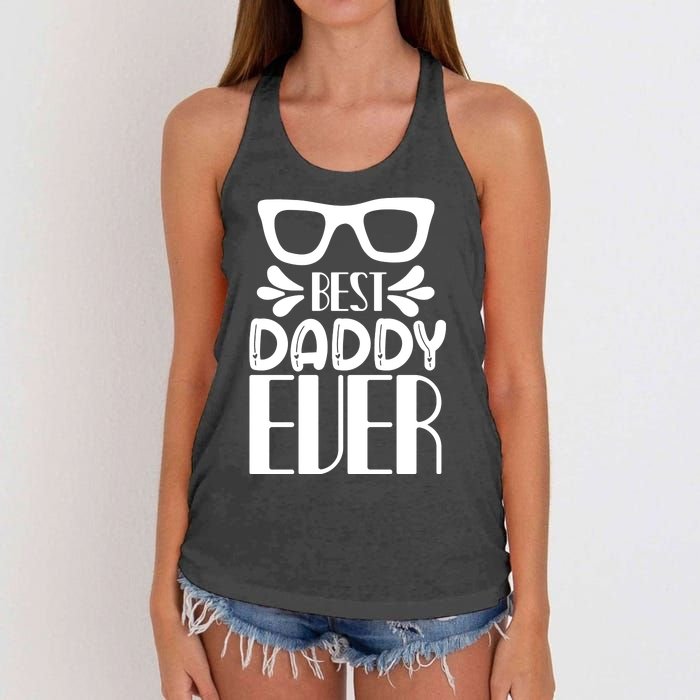 Best Daddy Ever Women's Knotted Racerback Tank