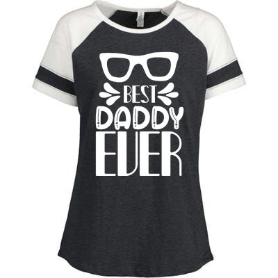 Best Daddy Ever Enza Ladies Jersey Colorblock Tee