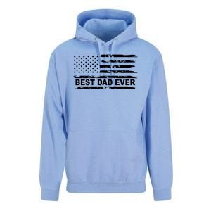 Best Dad Ever American Flag Unisex Surf Hoodie