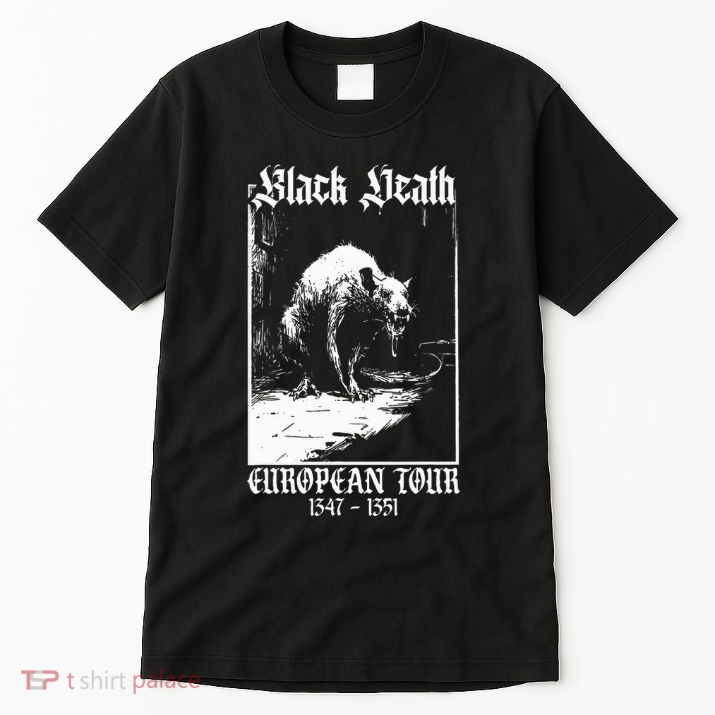 Black Death European Plague Rat Medieval Tall T-Shirt