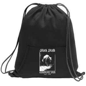 Black Death European Plague Rat Medieval Sweatshirt Cinch Pack Bag