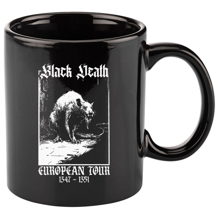Black Death European Plague Rat Medieval 11oz C Handle Ceramic Mug