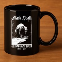 Black Death European Plague Rat Medieval 11oz C Handle Ceramic Mug