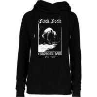 Black Death European Plague Rat Medieval Womens Funnel Neck Pullover Hood