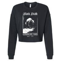 Black Death European Plague Rat Medieval Cropped Pullover Crew