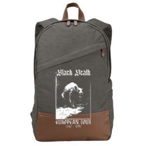 Black Death European Plague Rat Medieval Cotton Canvas Backpack