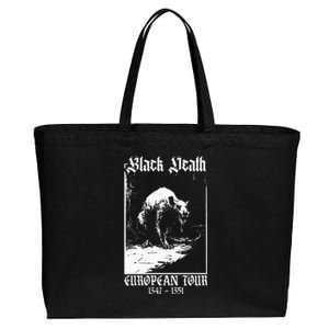 Black Death European Plague Rat Medieval Cotton Canvas Jumbo Tote