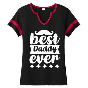 Best Daddy Ever Ladies Halftime Notch Neck Tee